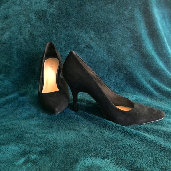 Nine West Black Suede Pumps - Picture 1 of 12